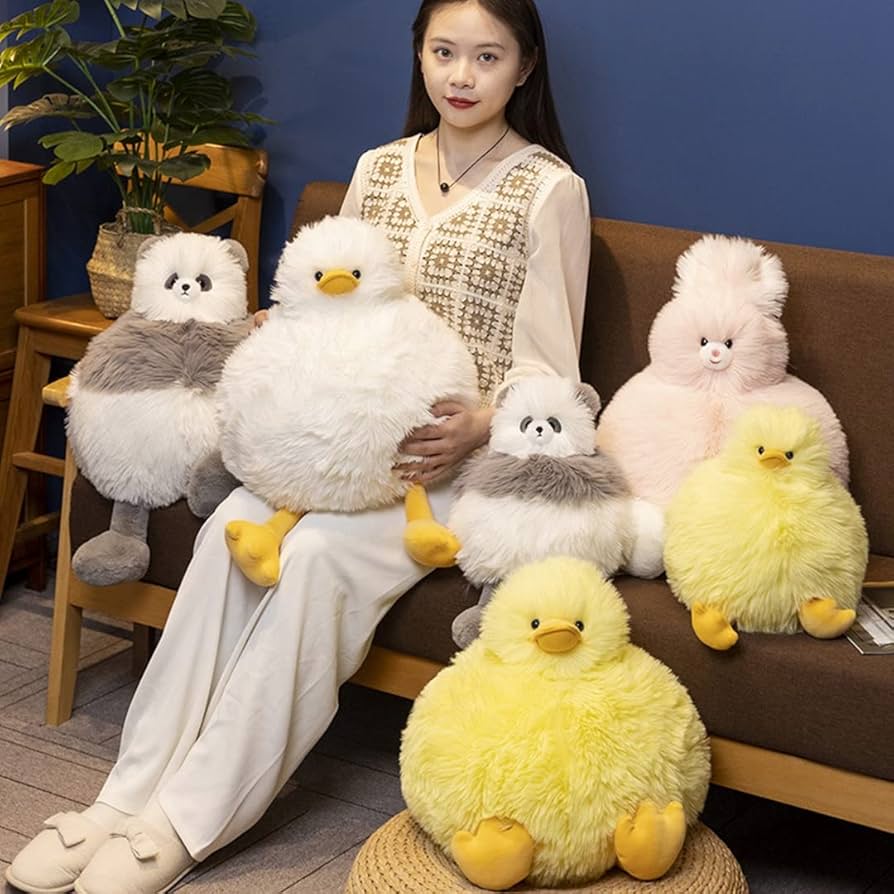 Amazon｜アヒル ぬいぐるみ 超ふわふわ 抱き枕 大きい 面白い